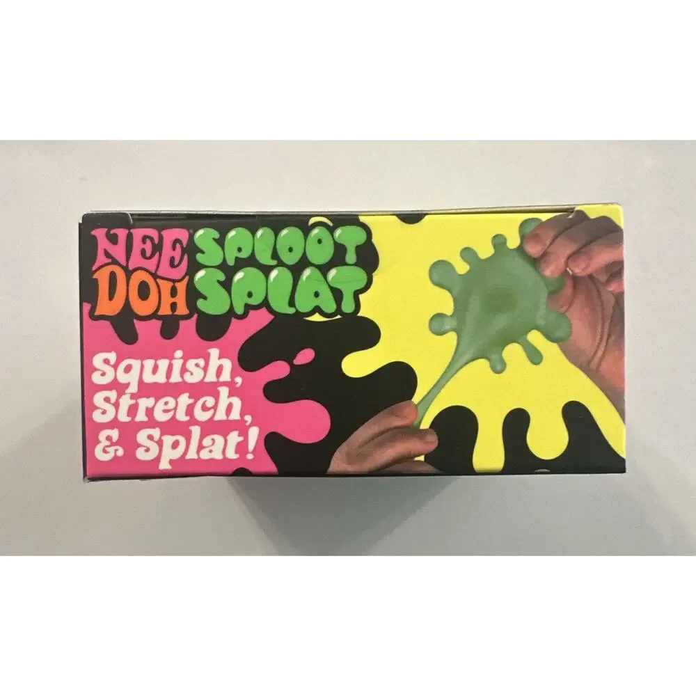 GREEN NeeDoh SPLOOT SPLAT, Nee Doh Splatter Fidget, Nee-doh SplootSplat Squishy.